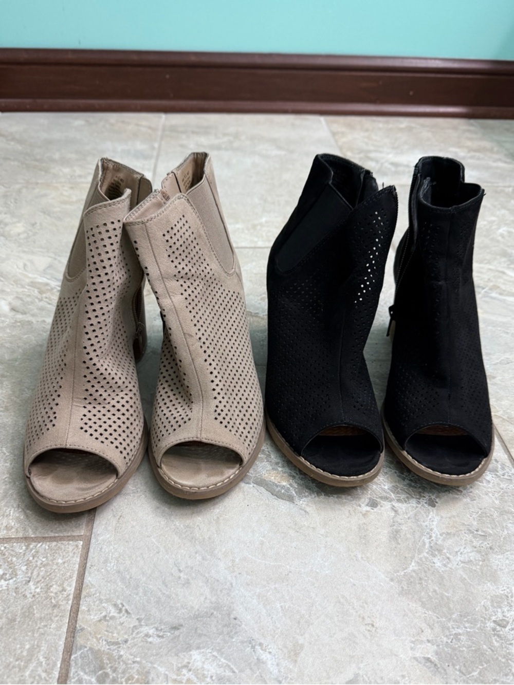 Sonoma Peep Toe Ankle Wedges